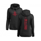 NBA Women's Nike Houston Rockets #34 Hakeem Olajuwon Black One Color Backer Pullover Hoodie