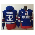 Los Angeles Clippers #32 Blake Griffin Blue Name & Number Pullover NBA Hoodie