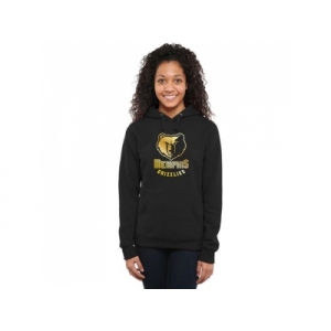 Women's Memphis Grizzlies Gold Collection Pullover Hoodie Black