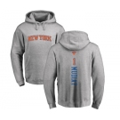 NBA Nike New York Knicks #1 Emmanuel Mudiay Ash Backer Pullover Hoodie