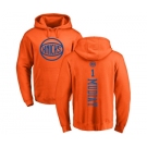 NBA Nike New York Knicks #1 Emmanuel Mudiay Orange One Color Backer Pullover Hoodie