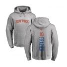 NBA Nike New York Knicks #10 Walt Frazier Ash Backer Pullover Hoodie
