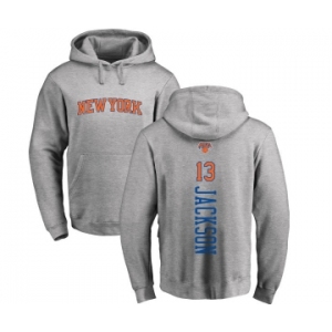 NBA Nike New York Knicks #13 Mark Jackson Ash Backer Pullover Hoodie