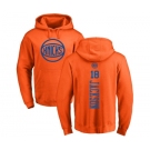 NBA Nike New York Knicks #18 Phil Jackson Orange One Color Backer Pullover Hoodie