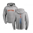 NBA Nike New York Knicks #3 John Starks Ash Backer Pullover Hoodie