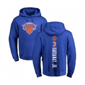 NBA Nike New York Knicks #3 Tim Hardaway Jr. Royal Blue Backer Pullover Hoodie