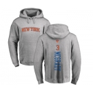NBA Nike New York Knicks #3 Tracy McGrady Ash Backer Pullover Hoodie