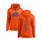 NBA Women's Nike New York Knicks #3 John Starks Orange One Color Backer Pullover Hoodie