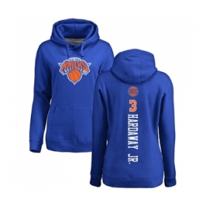 NBA Women's Nike New York Knicks #3 Tim Hardaway Jr. Royal Blue Backer Pullover Hoodie