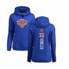 NBA Women's Nike New York Knicks #32 Noah Vonleh Royal Blue Backer Pullover Hoodie
