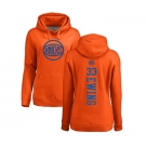 NBA Women's Nike New York Knicks #33 Patrick Ewing Orange One Color Backer Pullover Hoodie