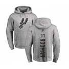 NBA Nike San Antonio Spurs #10 Dennis Rodman Ash Backer Pullover Hoodie