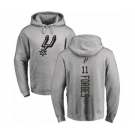 NBA Nike San Antonio Spurs #11 Bryn Forbes Ash Backer Pullover Hoodie