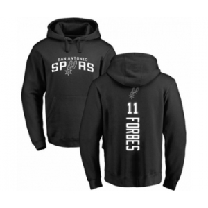 NBA Nike San Antonio Spurs #11 Bryn Forbes Black Backer Pullover Hoodie