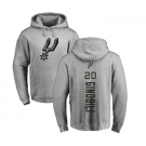 NBA Nike San Antonio Spurs #20 Manu Ginobili Ash Backer Pullover Hoodie