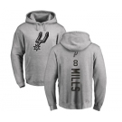 NBA Nike San Antonio Spurs #8 Patty Mills Ash Backer Pullover Hoodie