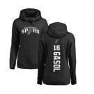 NBA Women's Nike San Antonio Spurs #16 Pau Gasol Black Backer Pullover Hoodie