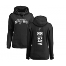 NBA Women's Nike San Antonio Spurs #22 Rudy Gay Black Backer Pullover Hoodie