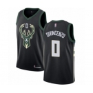 Youth Milwaukee Bucks #0 Donte DiVincenzo Swingman Black Basketball Jersey - Statement Edition