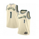 Youth Milwaukee Bucks #1 Oscar Robertson Swingman Cream Basketball Jersey - 2019-20 City Edition