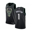Youth Nike Milwaukee Bucks #1 Oscar Robertson Swingman Black Alternate NBA Jersey - Statement Edition
