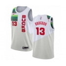 Youth Nike Milwaukee Bucks #13 Malcolm Brogdon White Swingman Jersey - Earned Edition