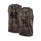 Youth Nike Milwaukee Bucks #42 Vin Baker Swingman Camo Realtree Collection NBA Jersey
