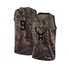 Youth Nike Milwaukee Bucks #9 Donte DiVincenzo Swingman Camo Realtree Collection NBA Jersey