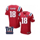 Men's Nike New England Patriots #18 Matthew Slater Elite Red Alternate Super Bowl LI Champions NFL Jersey