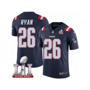 Men's Nike New England Patriots #26 Stephon Gilmore Limited Navy Blue Tank Top Suit NFL Jersey