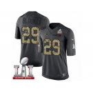 Men's Nike New England Patriots #29 LeGarrette Blount Limited Black 2016 Salute to Service Super Bowl LI 51 NFL