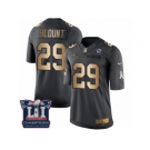 Men's Nike New England Patriots #29 LeGarrette Blount Limited Black Gold Salute to Service Super Bowl LI Champions NFL Jersey