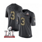 Men's Nike New England Patriots #3 Stephen Gostkowski Limited Black 2016 Salute to Service Super Bowl LI 51 NFL Jersey