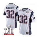 Men's Nike New England Patriots #32 Devin McCourty Limited White Super Bowl LI 51 NFL Jersey