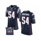 Men's Nike New England Patriots #54 Dont'a Hightower Elite Navy Blue Team Color Super Bowl LI Champions NFL Jersey