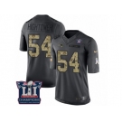 Men's Nike New England Patriots #54 Dont'a Hightower Limited Black 2016 Salute to Service Super Bowl LI Champions NFL Jersey