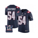 Men's Nike New England Patriots #54 Dont'a Hightower Limited Navy Blue Rush Super Bowl LI Champions NFL Jersey