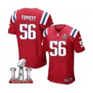 Men's Nike New England Patriots #56 Andre Tippett Elite Red Alternate Super Bowl LI 51 NFL Jersey