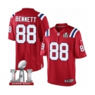 Men's Nike New England Patriots #88 Martellus Bennett Limited Red Alternate Super Bowl LI 51 NFL Jersey