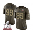 Men's Nike New England Patriots #99 Vincent Valentine Limited Green Salute to Service Super Bowl LI 51 NFL Jersey