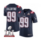 Men's Nike New England Patriots #99 Vincent Valentine Limited Navy Blue Rush Super Bowl LI 51 NFL Jersey