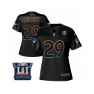 Women's Nike New England Patriots #29 LeGarrette Blount Game Black Fashion Super Bowl LI Champions NFL Jersey