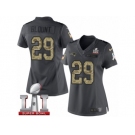 Women's Nike New England Patriots #29 LeGarrette Blount Limited Black 2016 Salute to Service Super Bowl LI 51 NFL Jersey