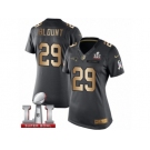 Women's Nike New England Patriots #29 LeGarrette Blount Limited Black Gold Salute to Service Super Bowl LI 51 NFL Jersey