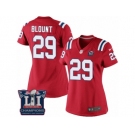 Women's Nike New England Patriots #29 LeGarrette Blount Red Alternate Super Bowl LI Champions NFL Jersey