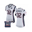 Women's Nike New England Patriots #32 Devin McCourty White Super Bowl LI Champions NFL Jersey