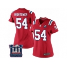 Women's Nike New England Patriots #54 Dont'a Hightower Red Alternate Super Bowl LI Champions NFL Jersey