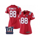 Women's Nike New England Patriots #88 Martellus Bennett Red Alternate Super Bowl LI Champions NFL Jersey