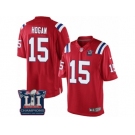 Youth Nike New England Patriots #15 Chris Hogan Red Alternate Super Bowl LI Champions NFL Jersey