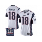 Youth Nike New England Patriots #18 Matthew Slater White Super Bowl LI Champions NFL Jersey